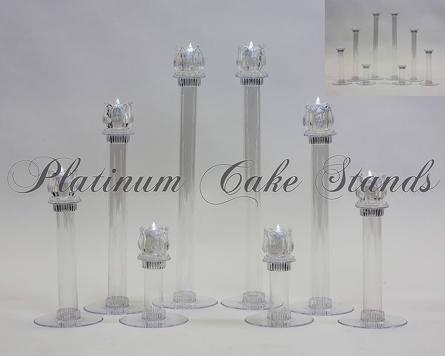 Amazon.com: Cake Stand Candle Glass Votive Set 8 Tier (Style